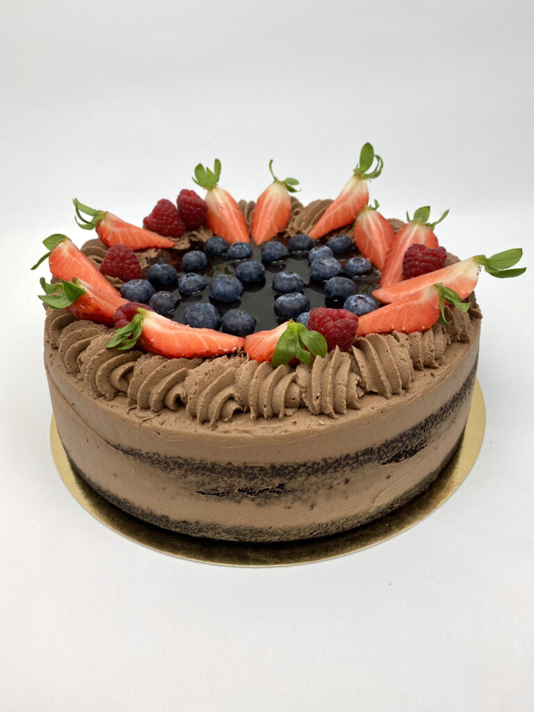 Tarta de Chocolate y Frutos Rojos